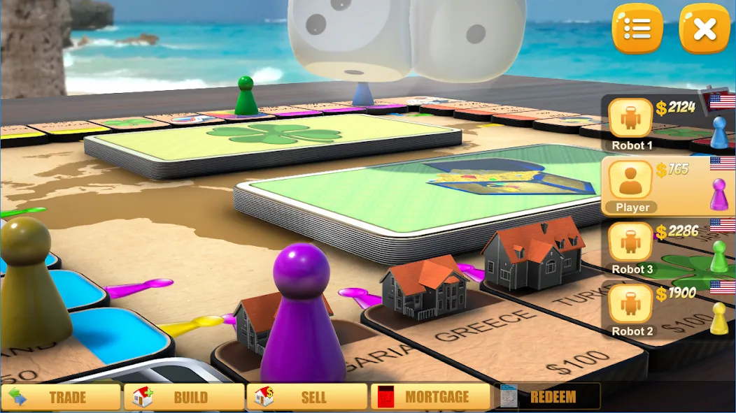 Rento - Dice Board Game Online  [МОД Бесконечные деньги] Screenshot 2