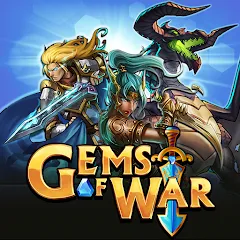 Взломанная Gems of War - Match 3 RPG (Гемс оф Вар)  [МОД Много монет] - полная версия apk на Андроид