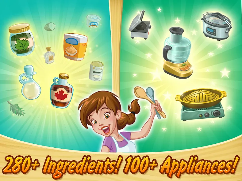 Kitchen Scramble: Cooking Game (Китчен Скрэмбл)  [МОД Бесконечные монеты] Screenshot 3