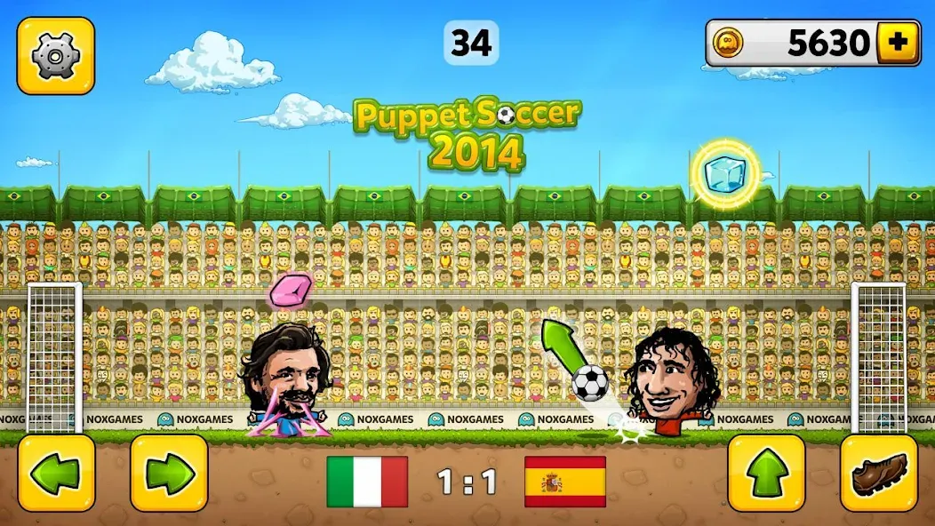 Puppet Soccer - Football  [МОД Бесконечные монеты] Screenshot 3