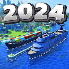 Взлом Sea Port: Cargo Boat Tycoon (Си Порт)  [МОД Много монет] - последняя версия apk на Андроид