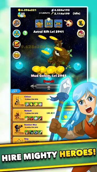 Clicker Heroes - Idle RPG (Кликер Герои)  [МОД Бесконечные деньги] Screenshot 4