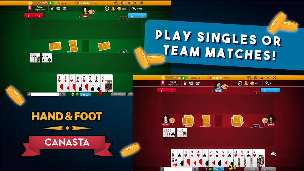 Hand and Foot Canasta  [МОД Все открыто] Screenshot 4