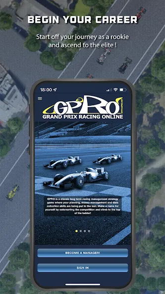 GPRO - Classic racing manager (ГПРО)  [МОД Меню] Screenshot 1