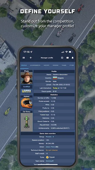 GPRO - Classic racing manager (ГПРО)  [МОД Меню] Screenshot 2