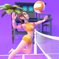 Взлом Beach Volleyball Game (Бичволлейбол игра)  [МОД Бесконечные монеты] - последняя версия apk на Андроид