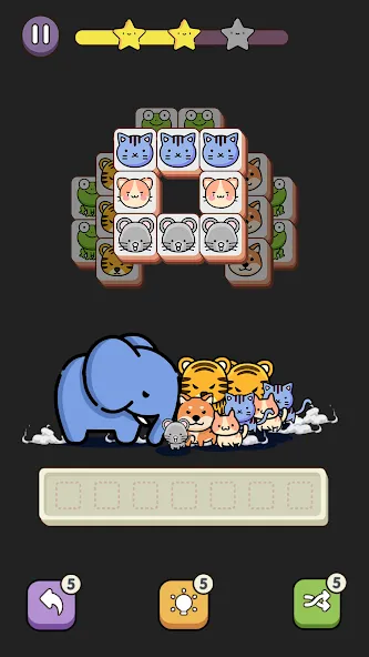 Match 3 Animal - Zen Puzzle (Матч 3 Животное)  [МОД Unlocked] Screenshot 4