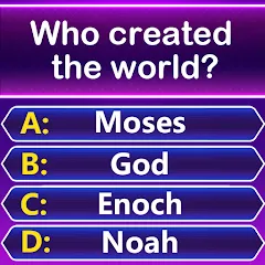 Скачать взлом Bible Trivia - Word Quiz Game (Библейская викторина)  [МОД Много денег] - полная версия apk на Андроид