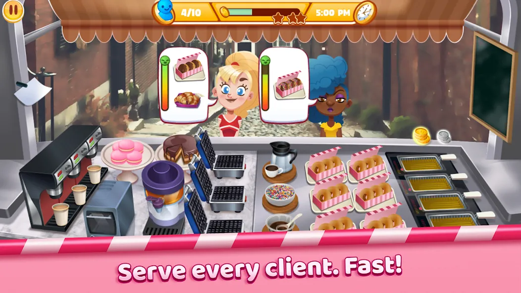 Boston Donut Truck: Food Game (Бостонский Донат Трак)  [МОД Бесконечные деньги] Screenshot 2