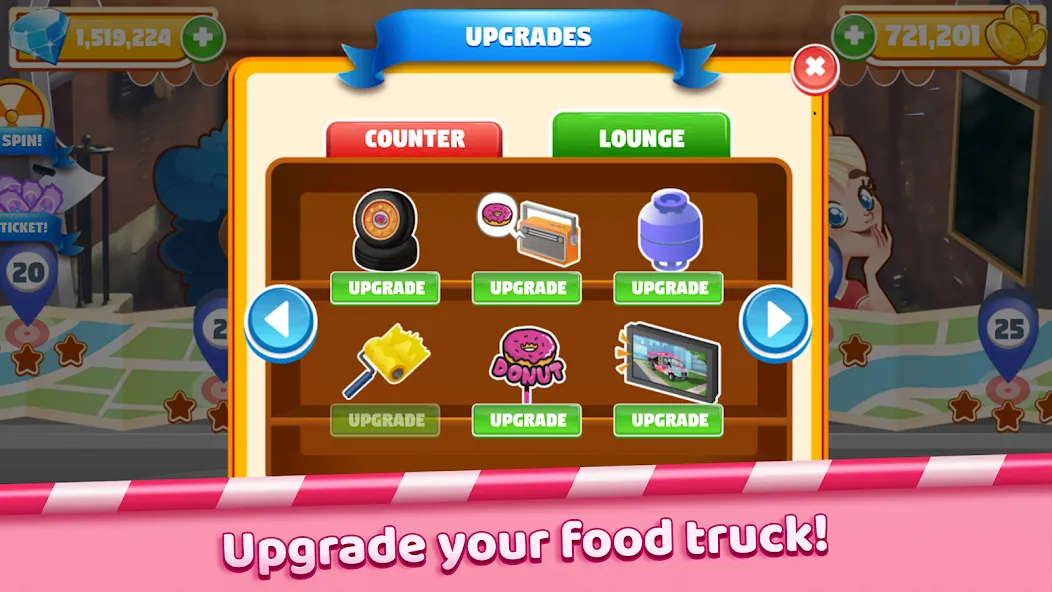 Boston Donut Truck: Food Game (Бостонский Донат Трак)  [МОД Бесконечные деньги] Screenshot 3