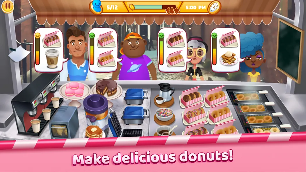 Boston Donut Truck: Food Game (Бостонский Донат Трак)  [МОД Бесконечные деньги] Screenshot 5