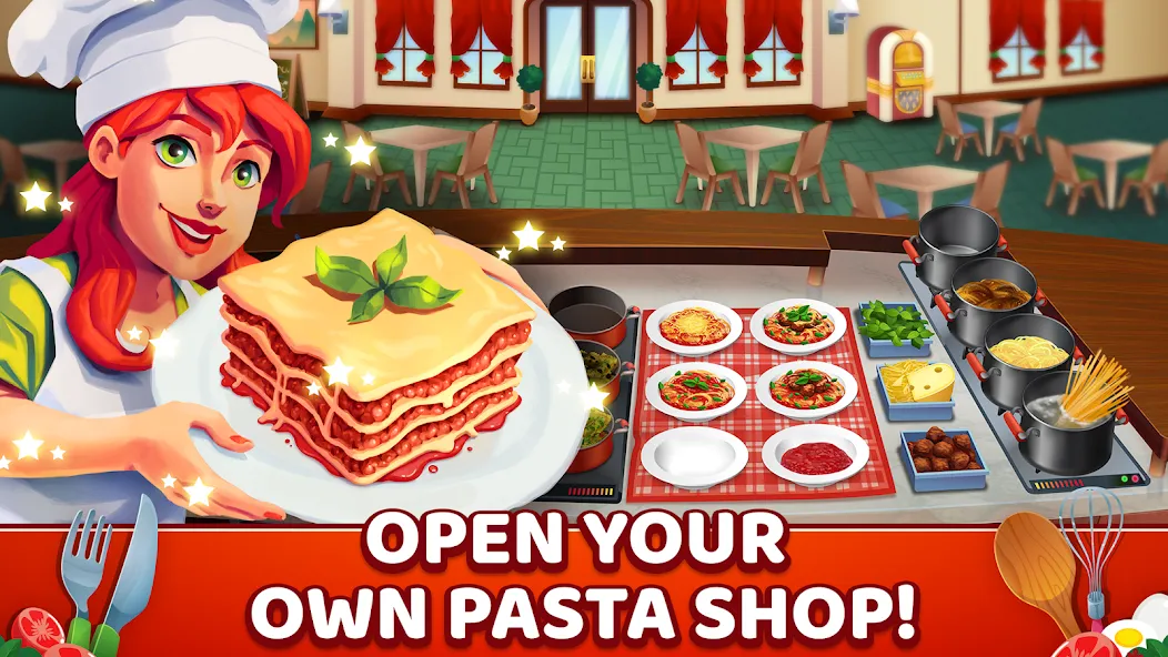 My Pasta Shop: Cooking Game (Мой Паста Шоп)  [МОД Menu] Screenshot 1