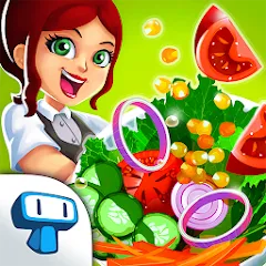 Скачать взломанную My Salad Bar: Veggie Food Game (Мой салатбар)  [МОД Много монет] - последняя версия apk на Андроид