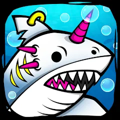 Взлом Shark Evolution: Idle Game (Шарк Эволюшн)  [МОД Все открыто] - последняя версия apk на Андроид