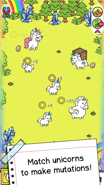 Unicorn Evolution: Idle Catch (Юникорн Эволюшн)  [МОД Menu] Screenshot 2