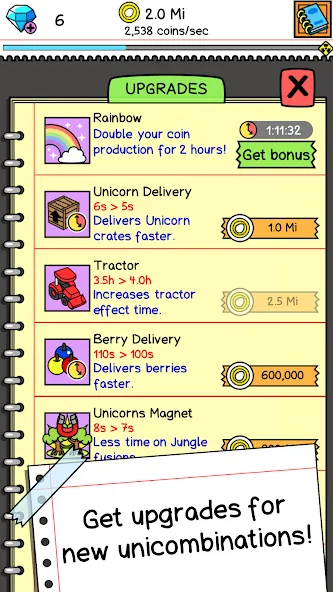 Unicorn Evolution: Idle Catch (Юникорн Эволюшн)  [МОД Menu] Screenshot 4