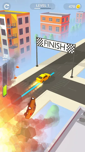 Line Race: Police Pursuit (Лайн Рейс)  [МОД Mega Pack] Screenshot 4