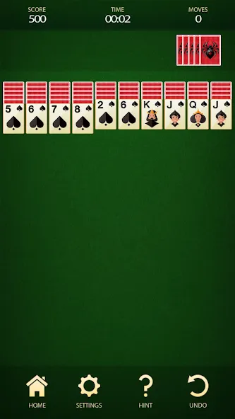 Spider Solitaire: Card Game (Спайдер Солитер)  [МОД Много денег] Screenshot 1