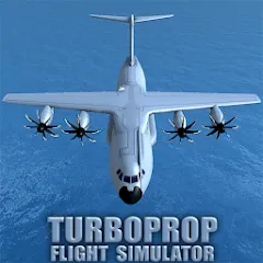 Взломанная Turboprop Flight Simulator (Турбовинтовой симулятор полета 3D)  [МОД Menu] - полная версия apk на Андроид