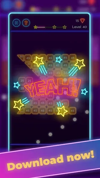 Brick Breaker - Neon Bricks  [МОД Mega Pack] Screenshot 5