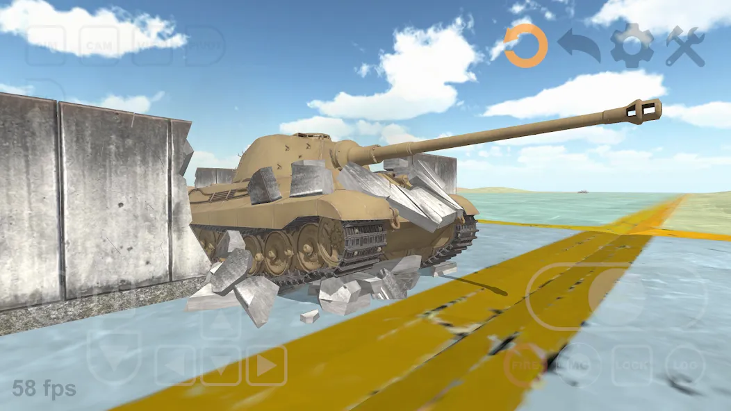 Tank Physics Mobile Vol.3  [МОД Бесконечные монеты] Screenshot 1