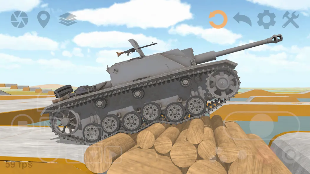 Tank Physics Mobile Vol.3  [МОД Бесконечные монеты] Screenshot 3