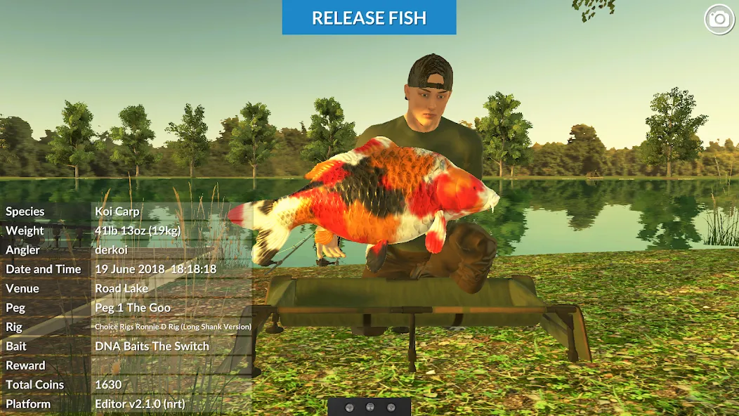 Carp Fishing Simulator (Карп Фишинг Симулятор)  [МОД Unlimited Money] Screenshot 1