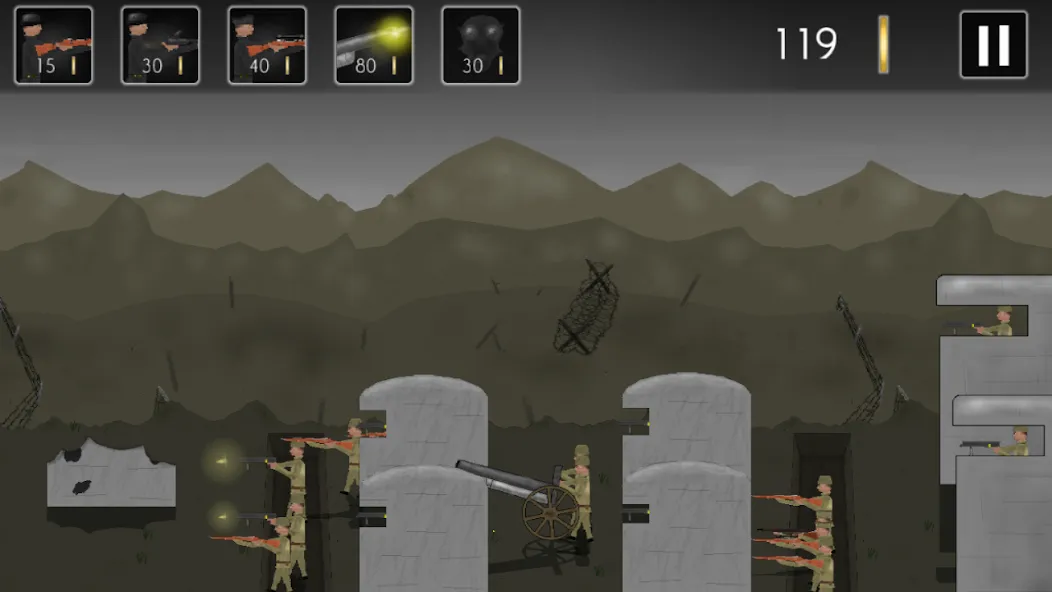 Trenches of Europe 2 (Траншеи Европы 2)  [МОД Unlimited Money] Screenshot 1