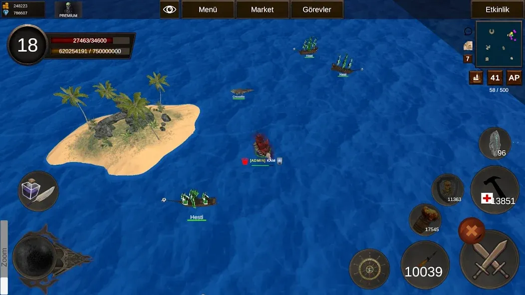 Naval Battle Online (Навальное Сражение Онлайн)  [МОД Бесконечные деньги] Screenshot 2