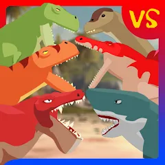 Взлом T-Rex Fights Dinosaurs  [МОД Mega Pack] - последняя версия apk на Андроид