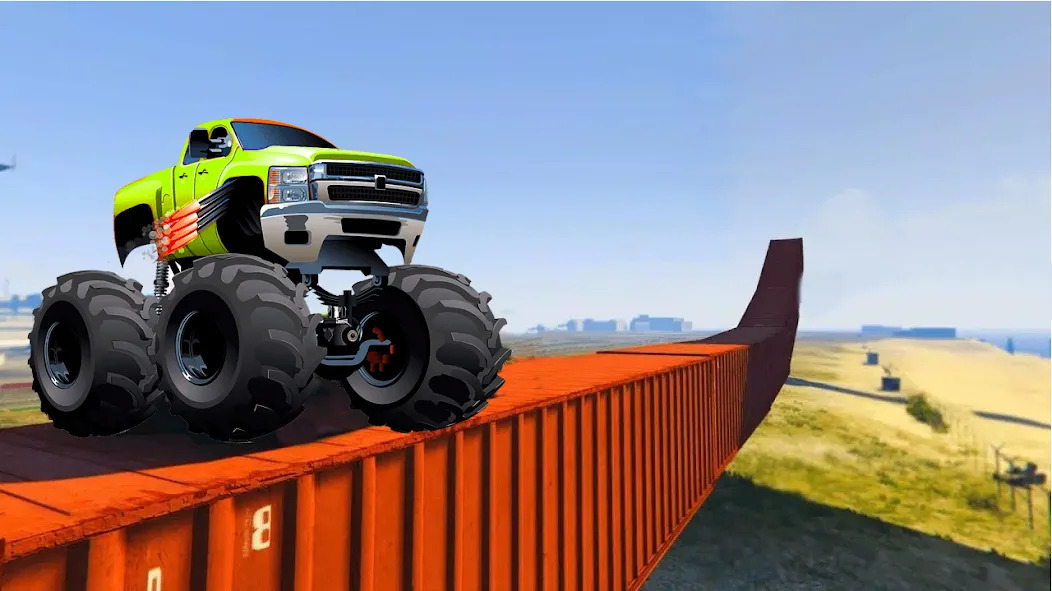 Monster Truck Car Game 3d (Монстр Трак Стант)  [МОД Unlimited Money] Screenshot 3