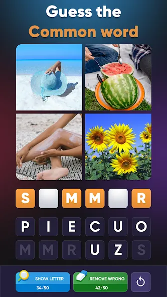 4 Pics 1 Word: Guessing Games  [МОД Unlimited Money] Screenshot 1