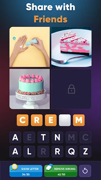 4 Pics 1 Word: Guessing Games  [МОД Unlimited Money] Screenshot 3