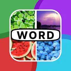 Взломанная 4 Pics 1 Word: Guessing Games  [МОД Unlimited Money] - стабильная версия apk на Андроид