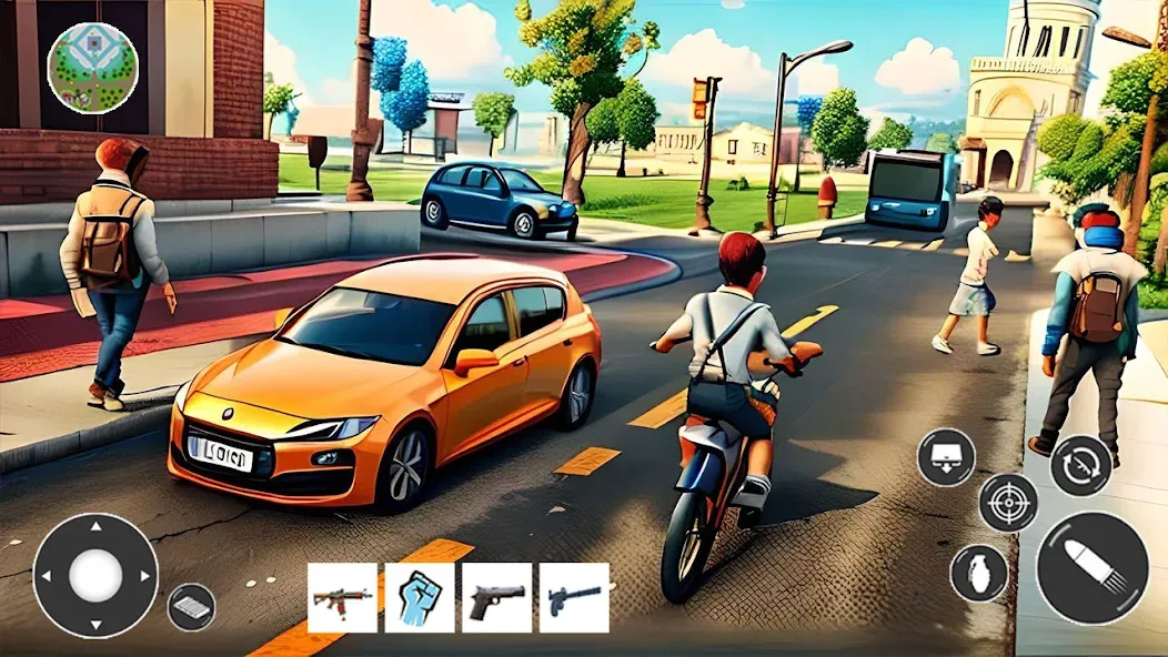 Gangster Car Theft Games (Гангстерская автомобильная война игр)  [МОД Много денег] Screenshot 2