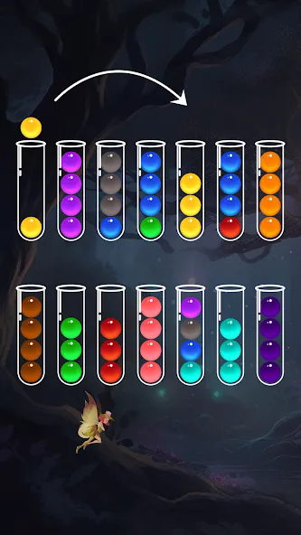 Ball Sort - Color Puzzle Game (Болл Сорт)  [МОД Unlimited Money] Screenshot 1