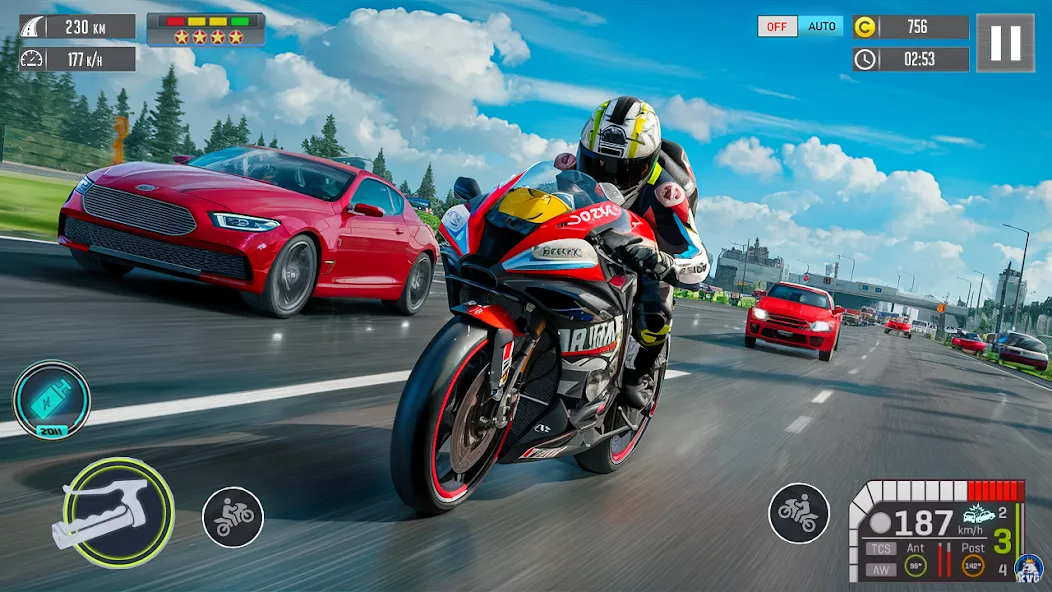 Moto Racing 3d Motorcycle Game (Дерт Байк Рейсинг 3Д)  [МОД Много монет] Screenshot 1