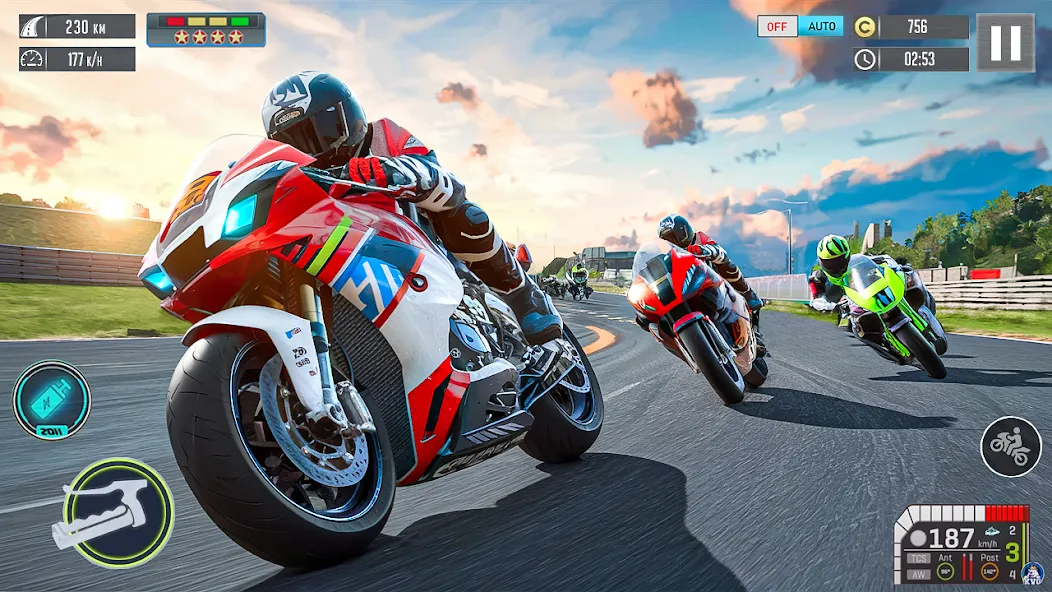 Moto Racing 3d Motorcycle Game (Дерт Байк Рейсинг 3Д)  [МОД Много монет] Screenshot 3