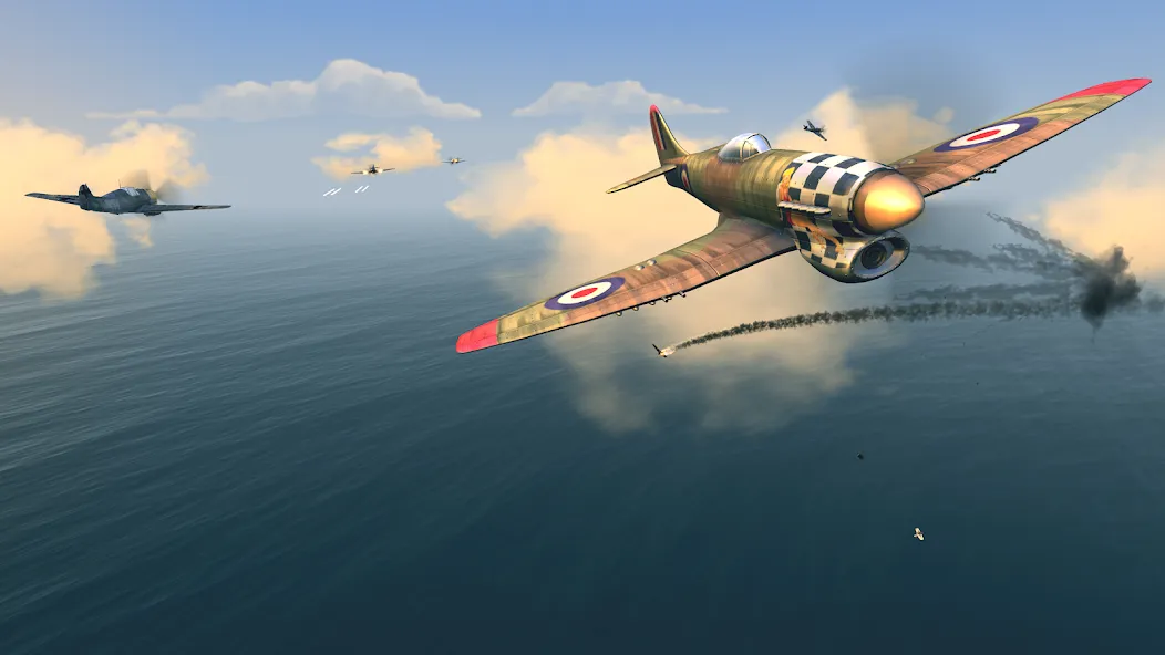 Warplanes: WW2 Dogfight (Варплейнс)  [МОД Много денег] Screenshot 4