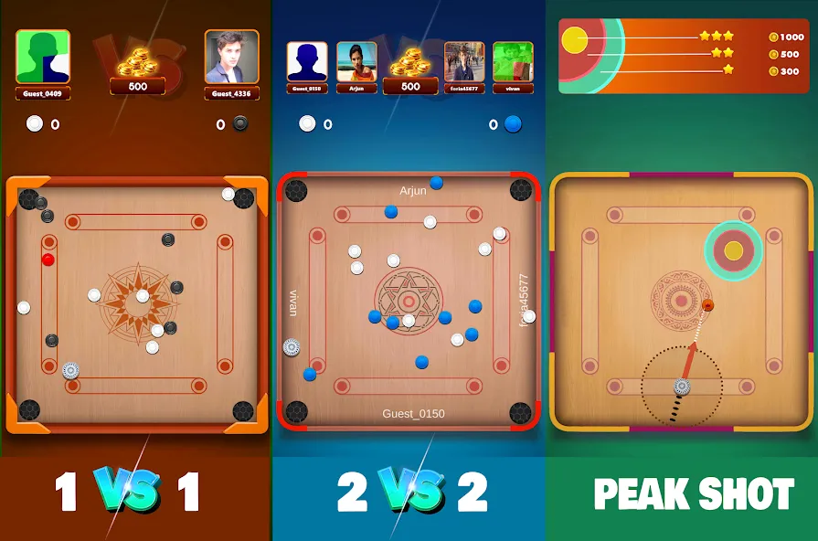 Carrom Board Clash : Pool game (Карром борд пул игра)  [МОД Все открыто] Screenshot 4