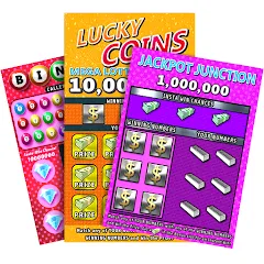 Взломанная Scratch Off Lottery Casino (Скретч Офф Лотерейное Казино)  [МОД Mega Pack] - полная версия apk на Андроид