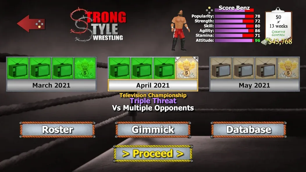 Wrestling Empire (Рестлинг Импайр)  [МОД Бесконечные монеты] Screenshot 3