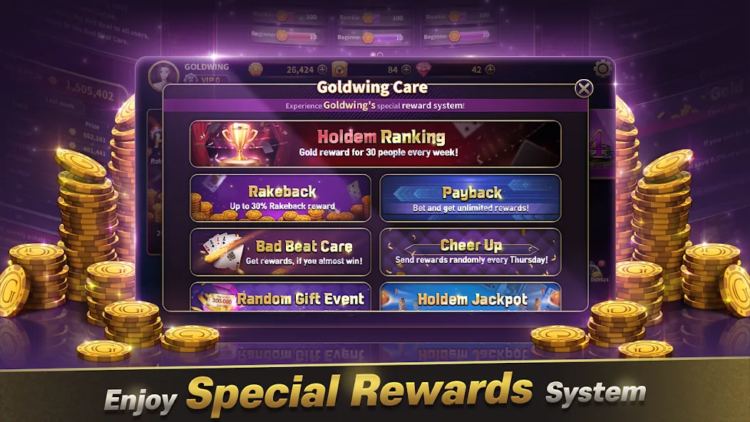 GoldWing Casino Global (Голдвинг Казино Глобал)  [МОД Unlimited Money] Screenshot 1