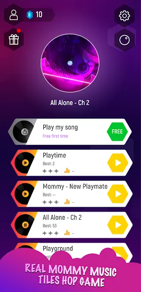 Mommy 3D Music Tiles Hop Game (Мамочка 3D Музыкальная Игра По Прогулкам Плитки)  [МОД Бесконечные деньги] Screenshot 1