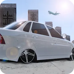 Скачать взломанную Russian Cars: Priorik  [МОД Mega Pack] - полная версия apk на Андроид