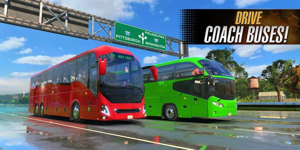 Bus Simulator 2023 (Бус Симулятор 2023)  [МОД Mega Pack] Screenshot 3