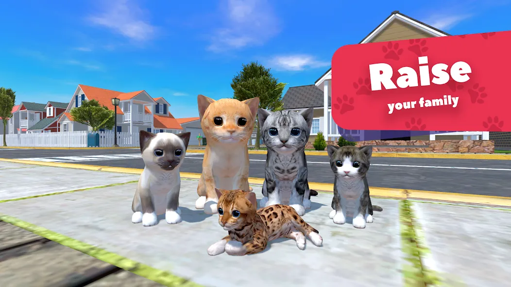 Cat Simulator - Animal Life  [МОД Unlocked] Screenshot 1