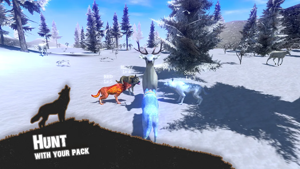 Wolf Simulator - Animal Games  [МОД Меню] Screenshot 1