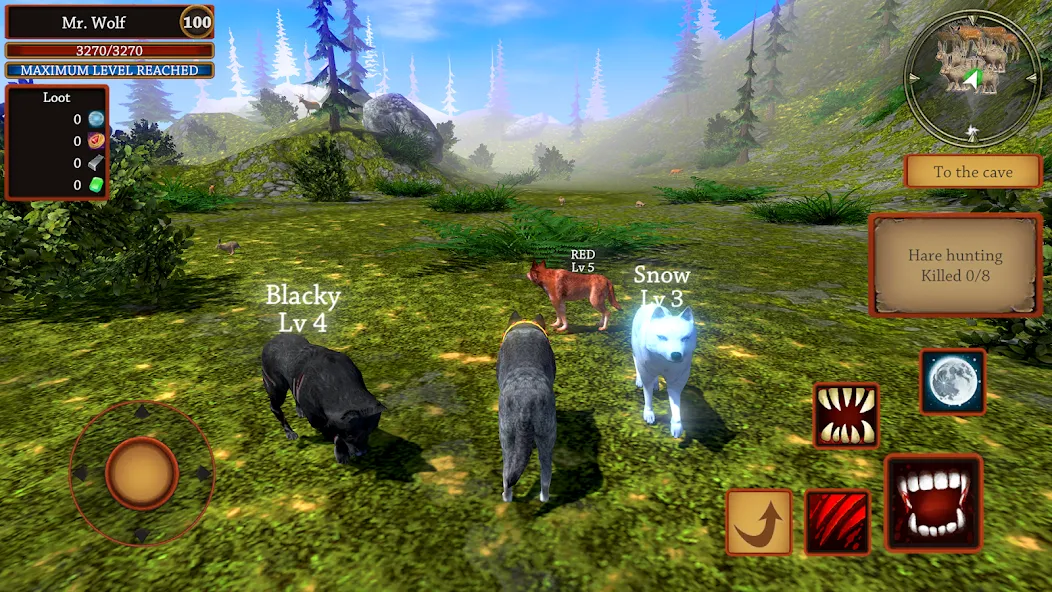 Wolf Simulator - Animal Games  [МОД Меню] Screenshot 5