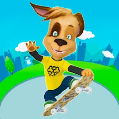 Скачать взломанную Pooches: Skateboard  [МОД Unlimited Money] - последняя версия apk на Андроид